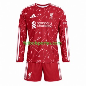 Camiseta Liverpool Niño Primera Equipación 2026/2027 Manga Larga